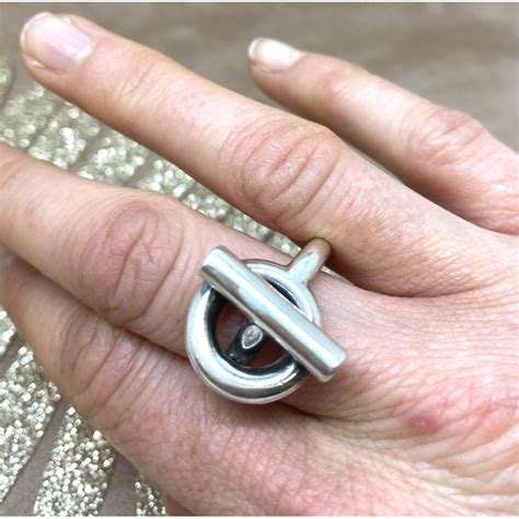 bague croisette argent|hermes bagues en argent.